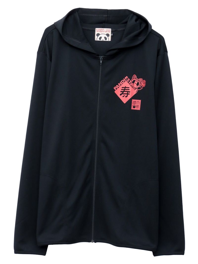 【PANDIESTA JAPAN】“招き熊猫”DRYメッシュ素材ZIPパーカー