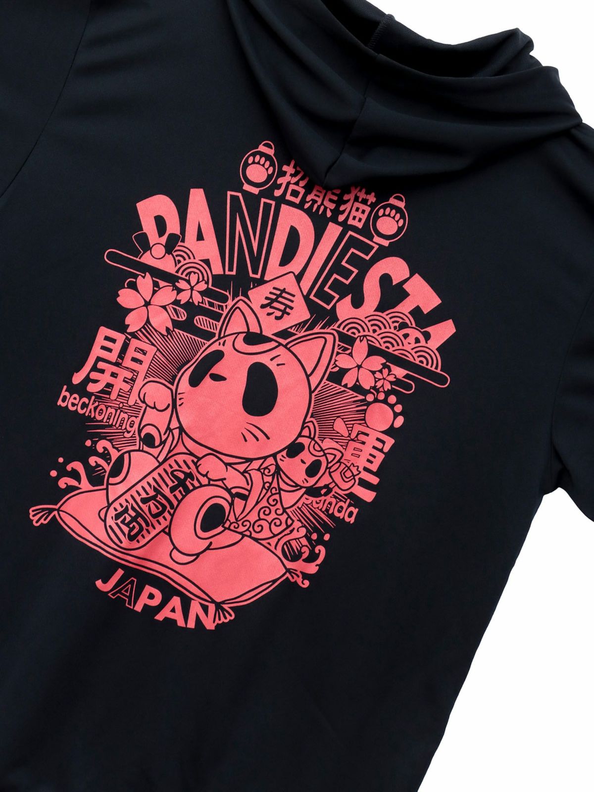【PANDIESTA JAPAN】“招き熊猫”DRYメッシュ素材ZIPパーカー