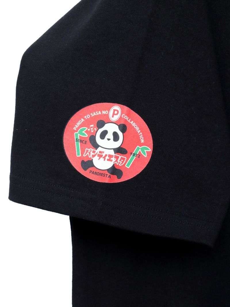 【PANDIESTA JAPAN】“ごちそうパンダ”刺入りポケットTシャツ