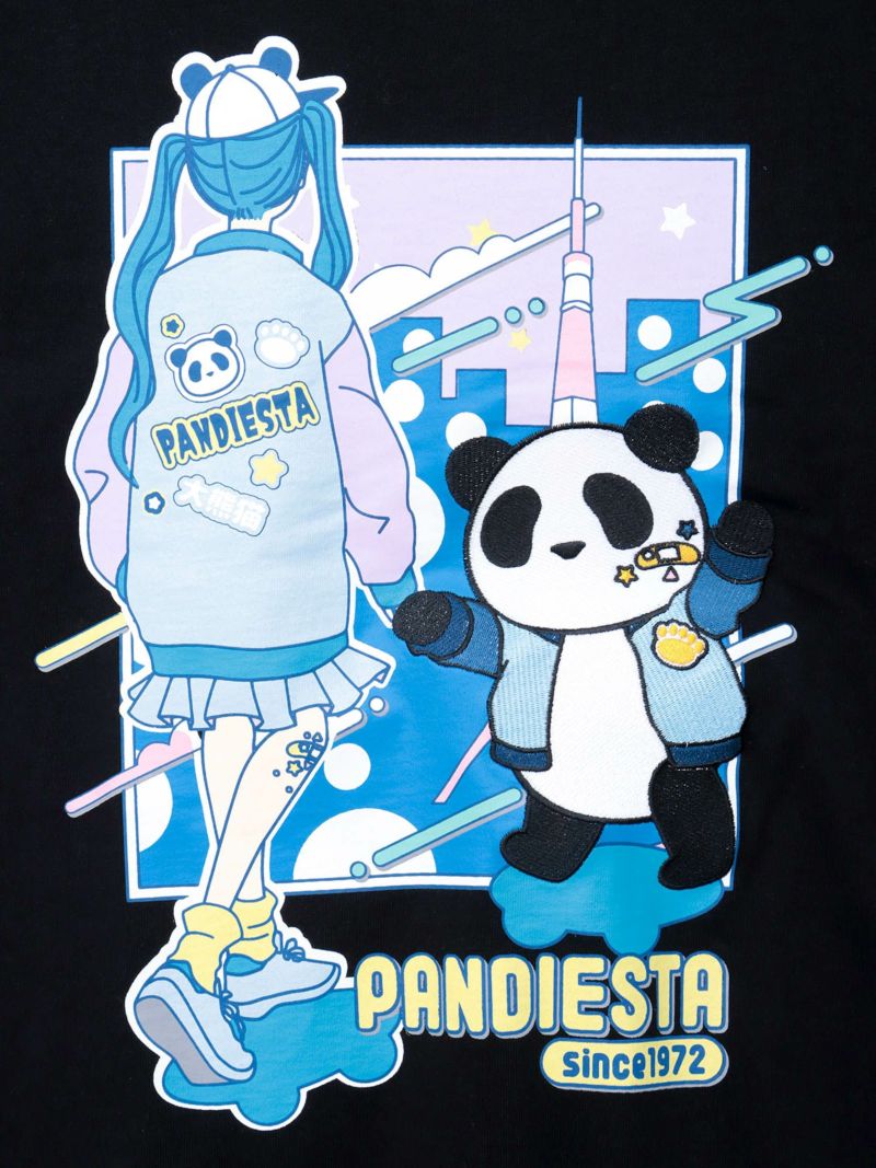 【PANDIESTA JAPAN】“PDJガールPart2”刺入りTシャツ