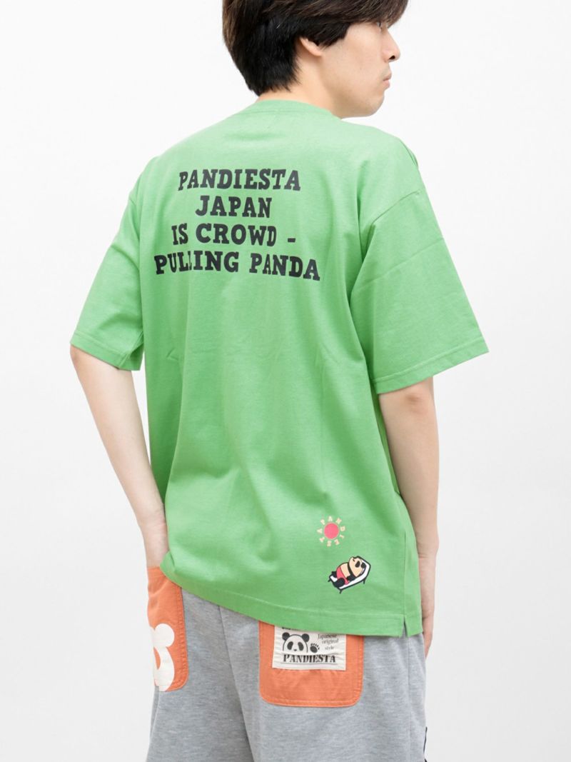 【PANDIESTA JAPAN】“日焼けパンダ”刺入りTシャツ