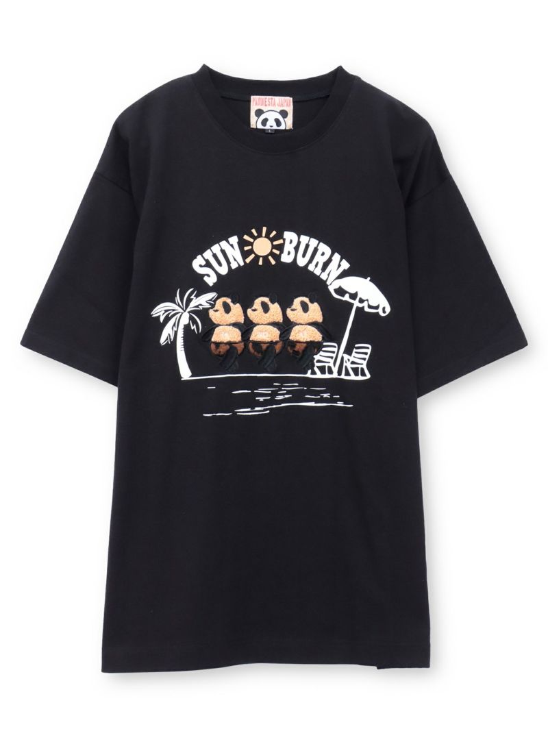 【PANDIESTA JAPAN】“日焼けパンダ”刺入りTシャツ