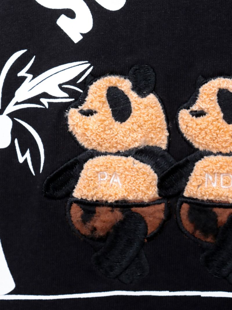 【PANDIESTA JAPAN】“日焼けパンダ”刺入りTシャツ