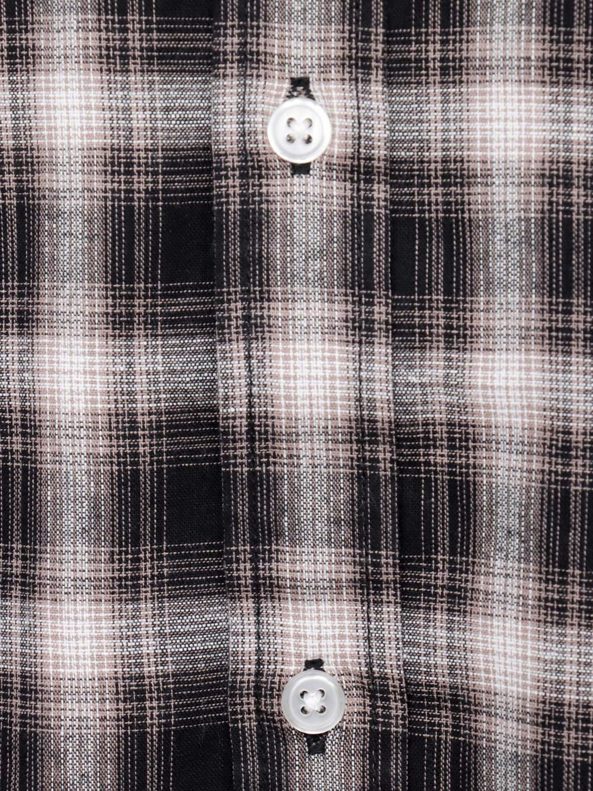 【moz】フード脱着 半袖チェックシャツ〔別注〕