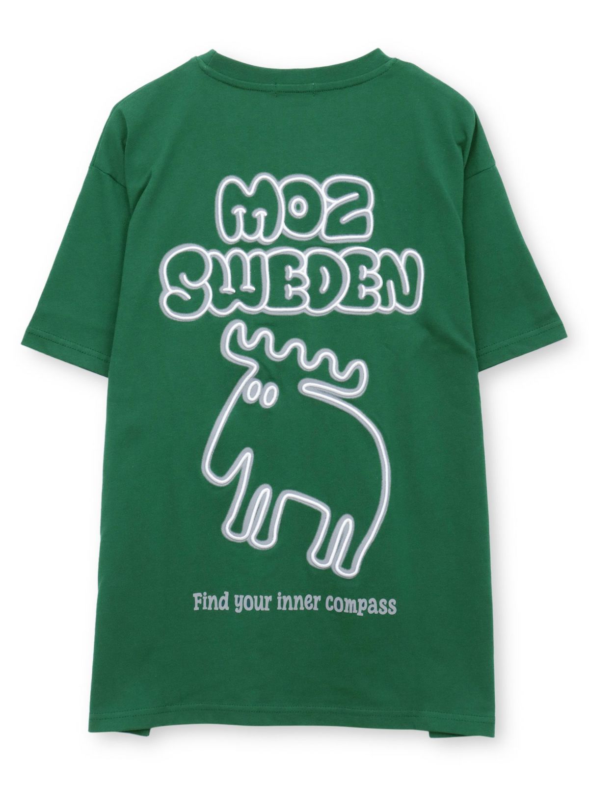  【moz】エルクネオンカラー刺繍入りTシャツ〔別注〕