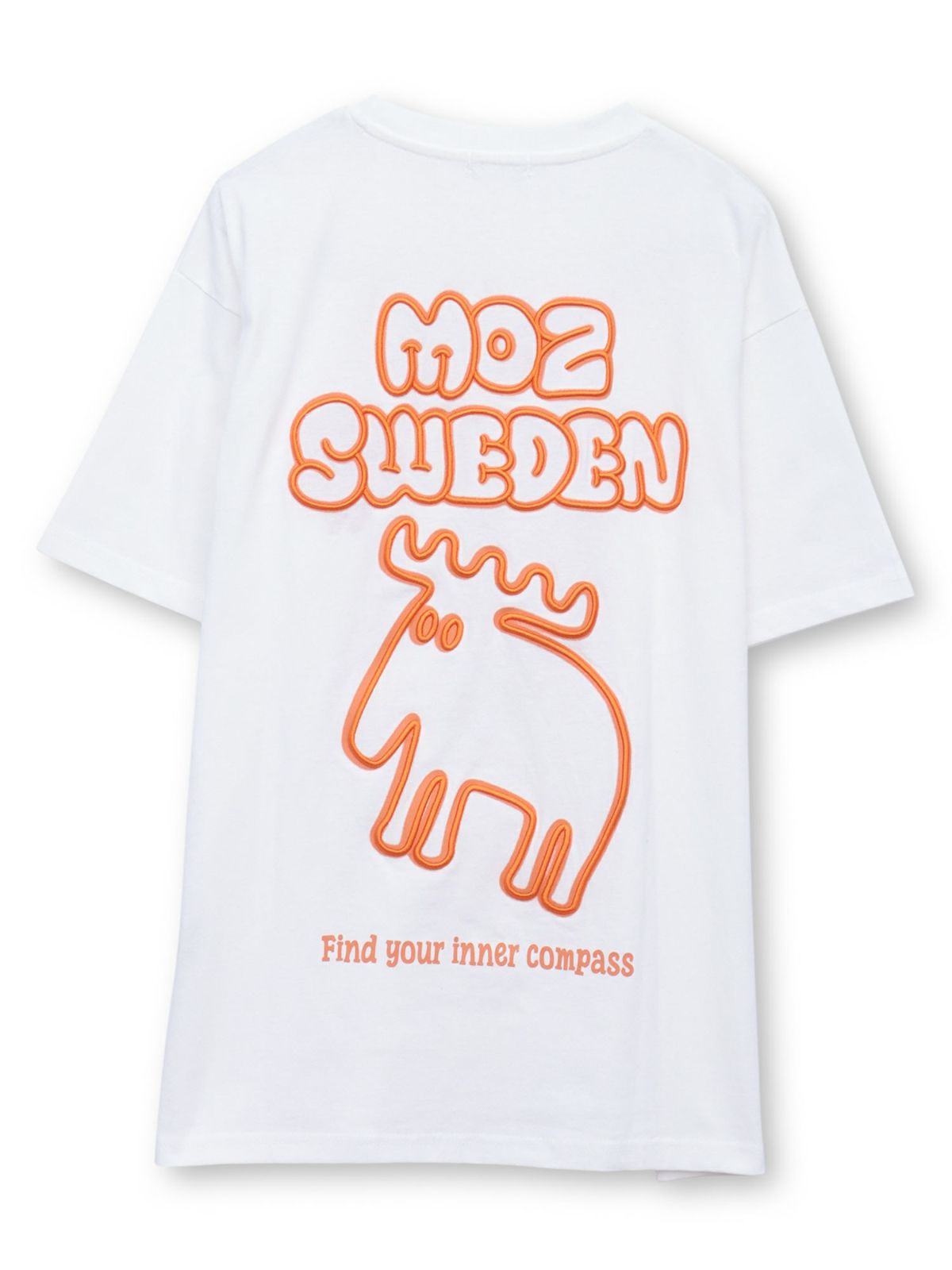  【moz】エルクネオンカラー刺繍入りTシャツ〔別注〕