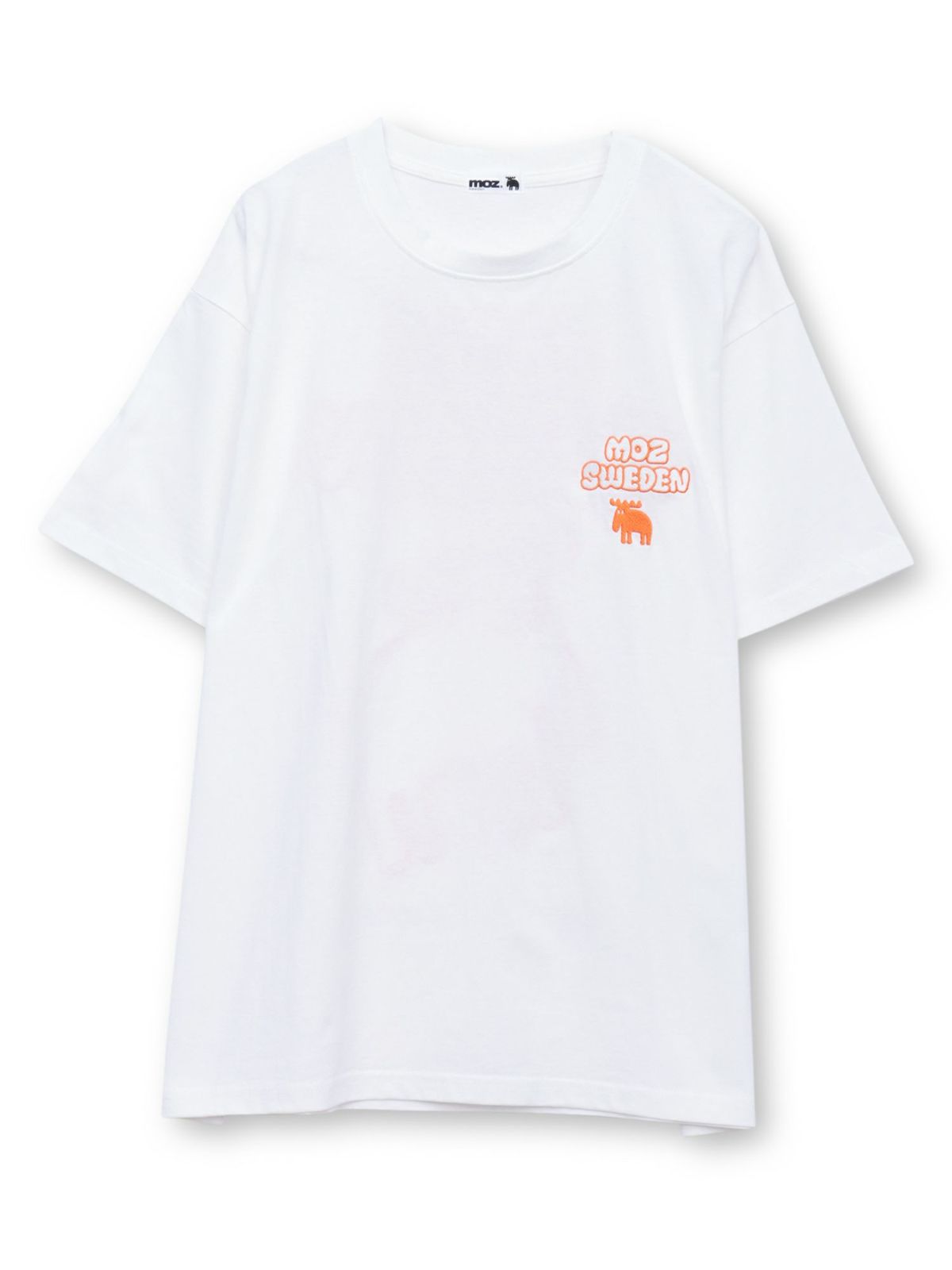  【moz】エルクネオンカラー刺繍入りTシャツ〔別注〕