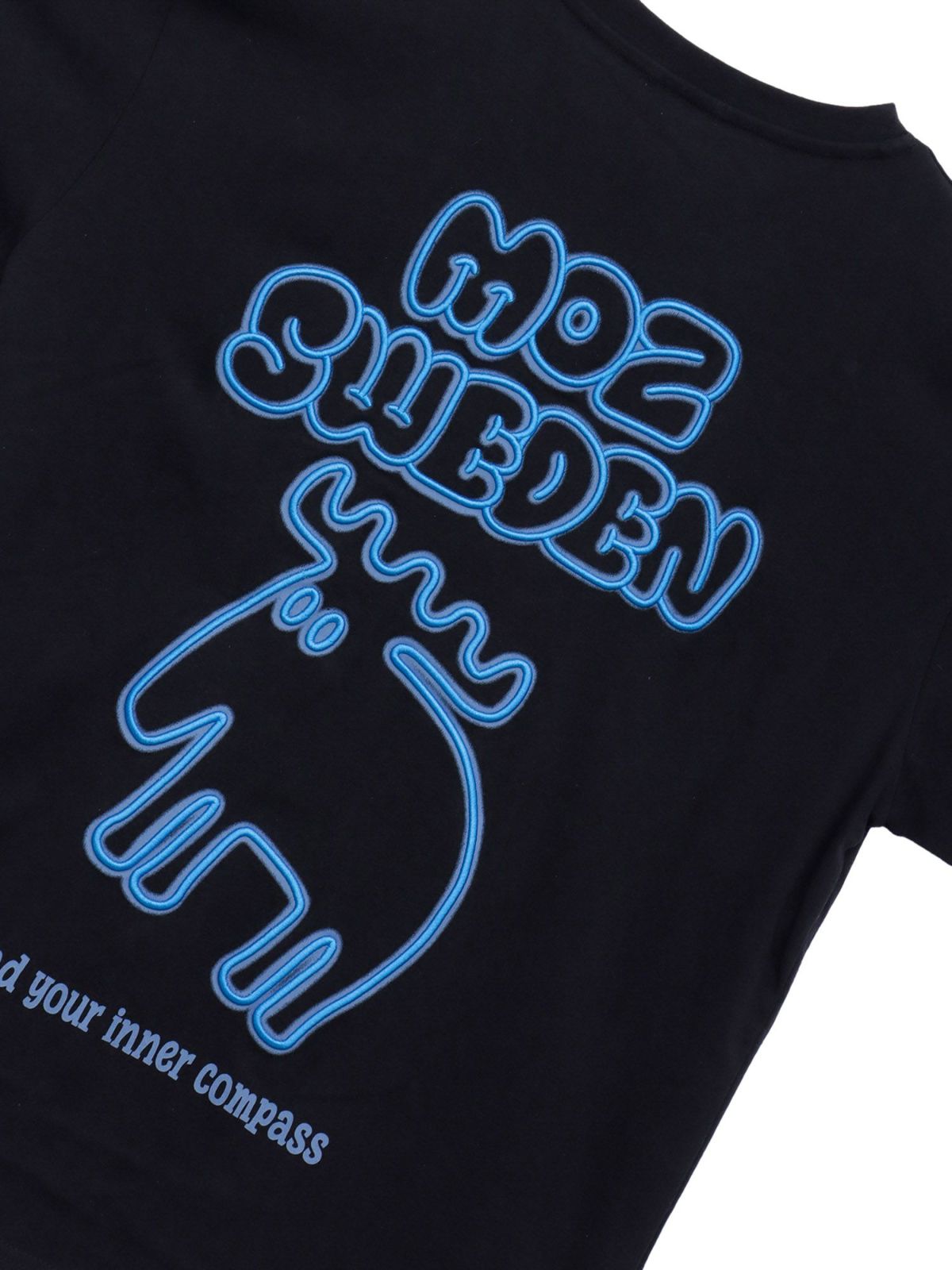  【moz】エルクネオンカラー刺繍入りTシャツ〔別注〕