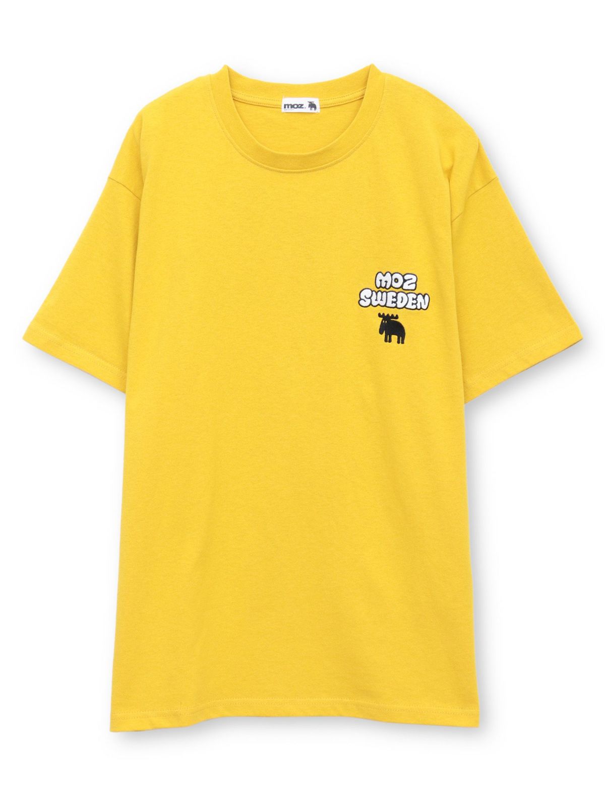  【moz】エルクネオンカラー刺繍入りTシャツ〔別注〕