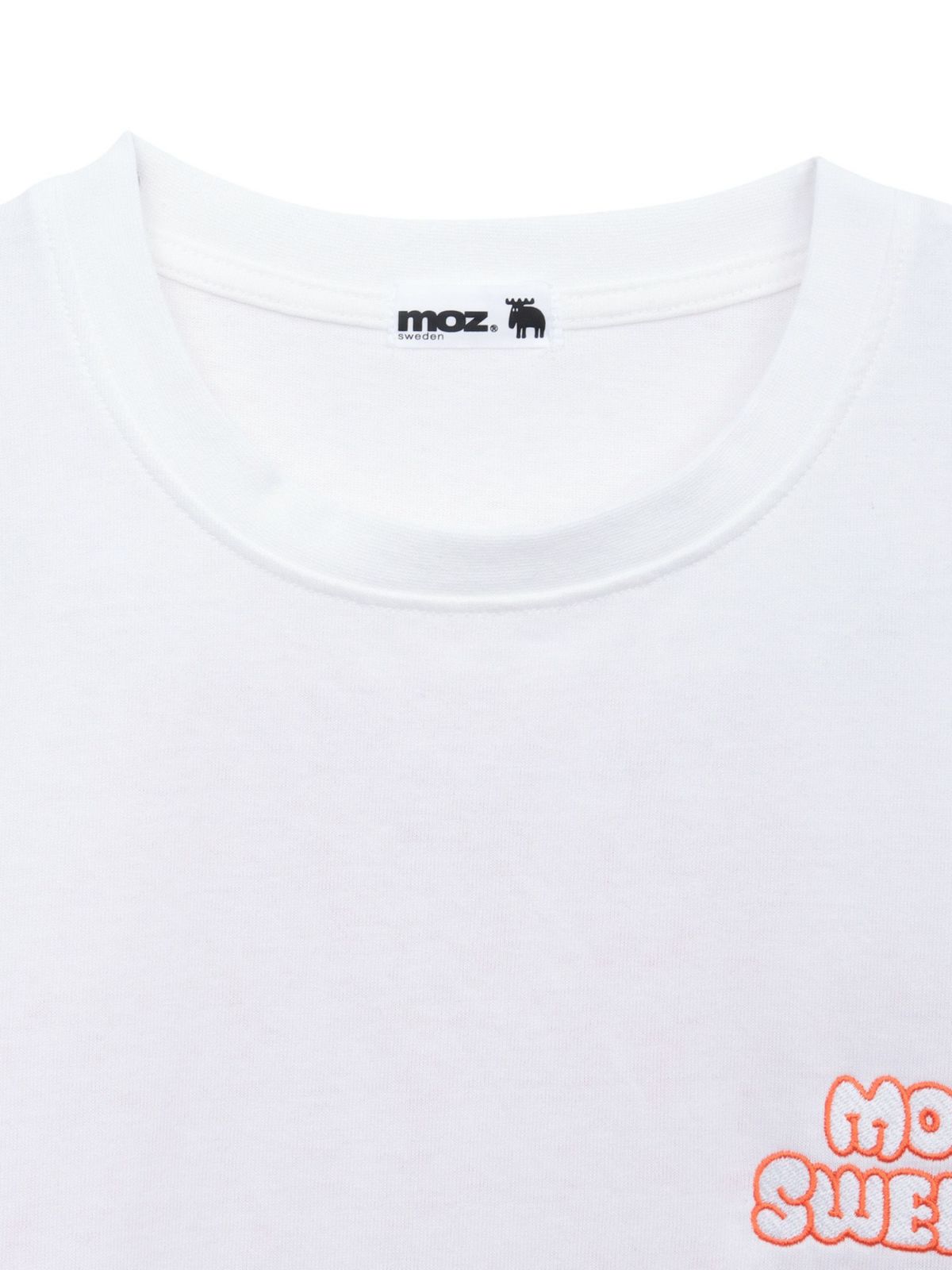  【moz】エルクネオンカラー刺繍入りTシャツ〔別注〕