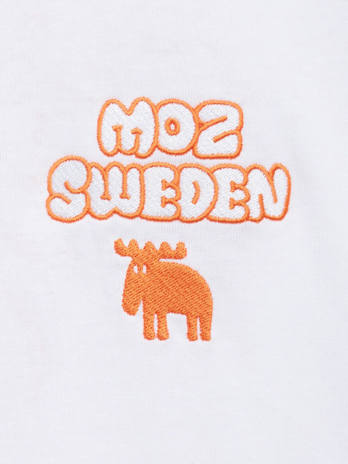  【moz】エルクネオンカラー刺繍入りTシャツ〔別注〕