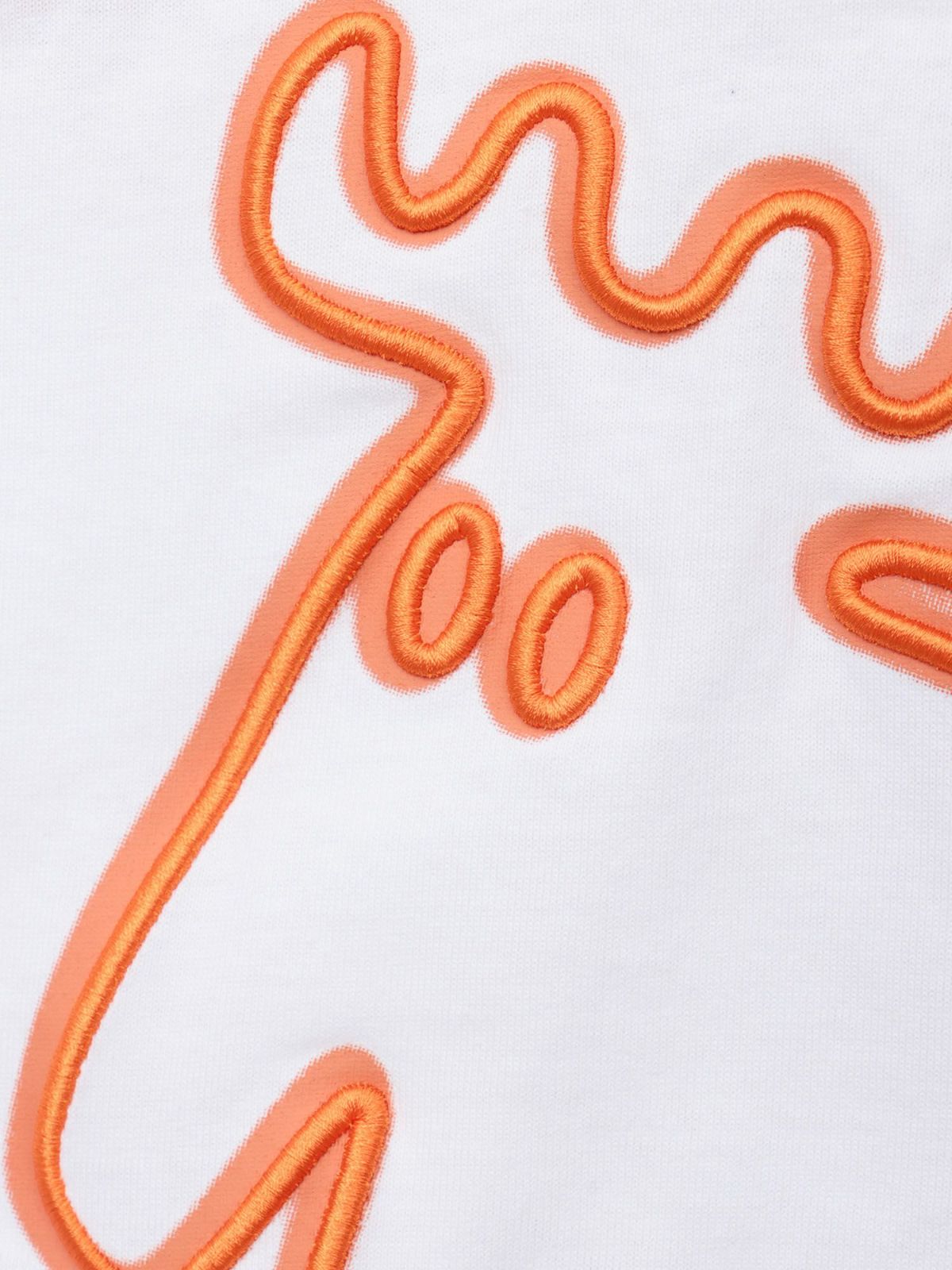  【moz】エルクネオンカラー刺繍入りTシャツ〔別注〕