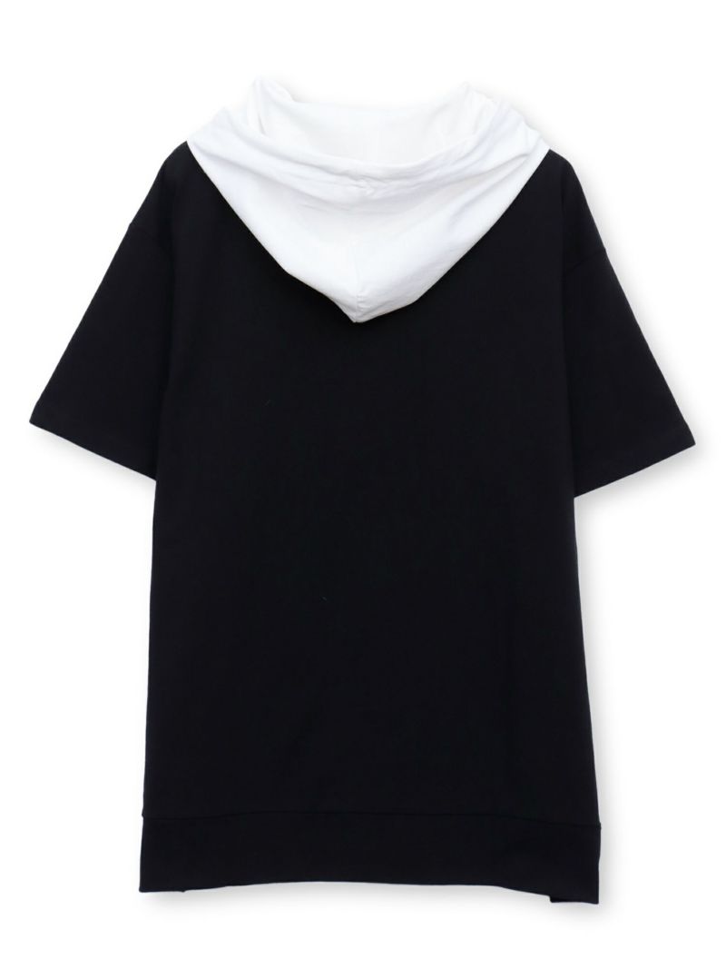 【moz】エルクロゴプリント 半袖Tパーカー〔別注〕