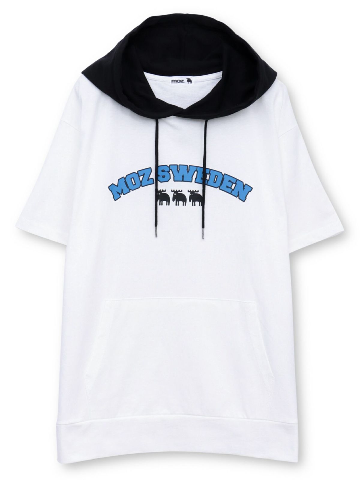 【moz】エルクロゴプリント 半袖Tパーカー〔別注〕