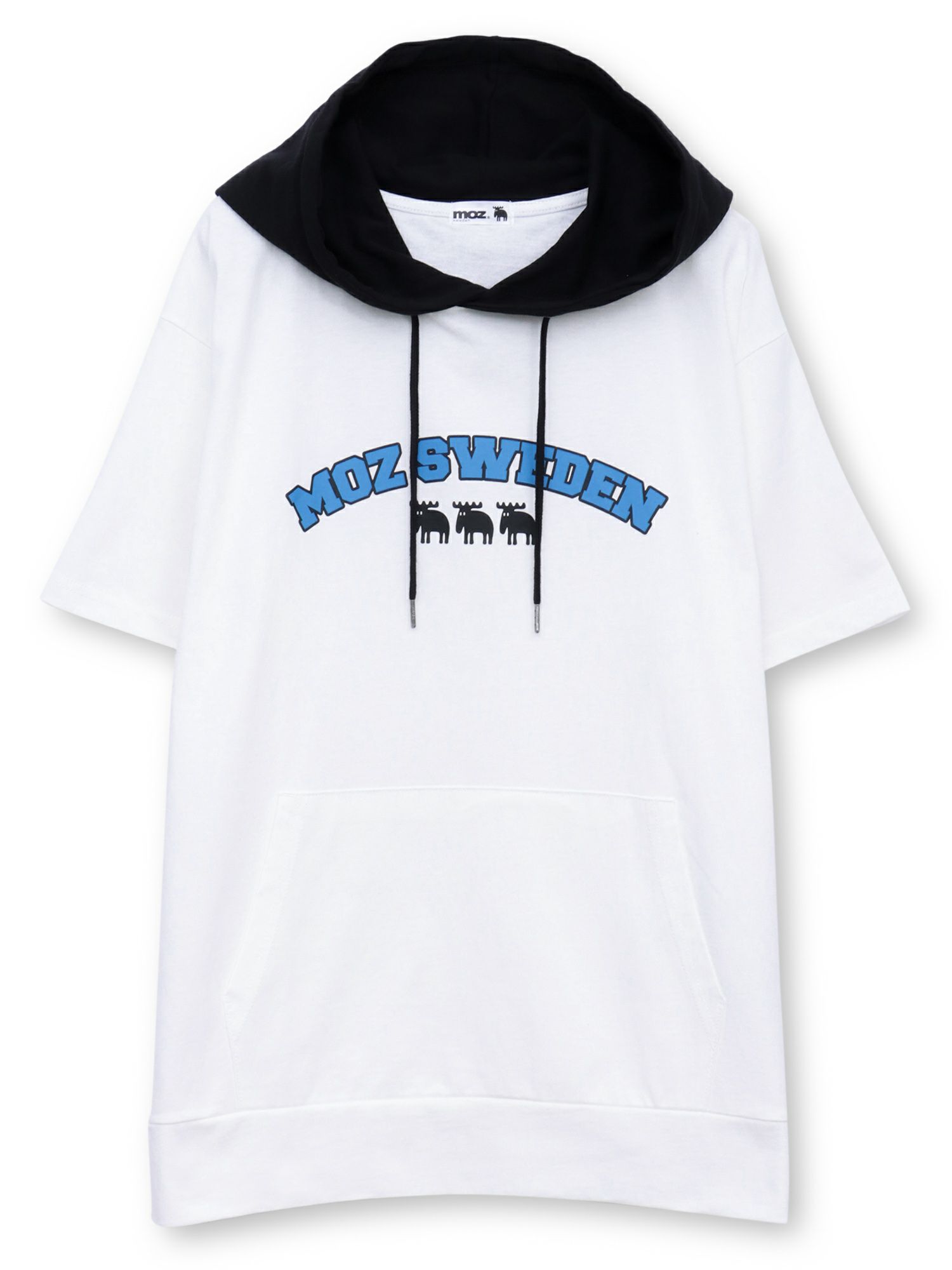 【moz】エルクロゴプリント 半袖Tパーカー〔別注〕