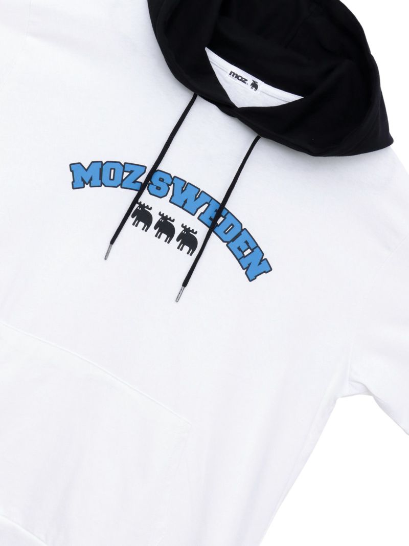 【moz】エルクロゴプリント 半袖Tパーカー〔別注〕