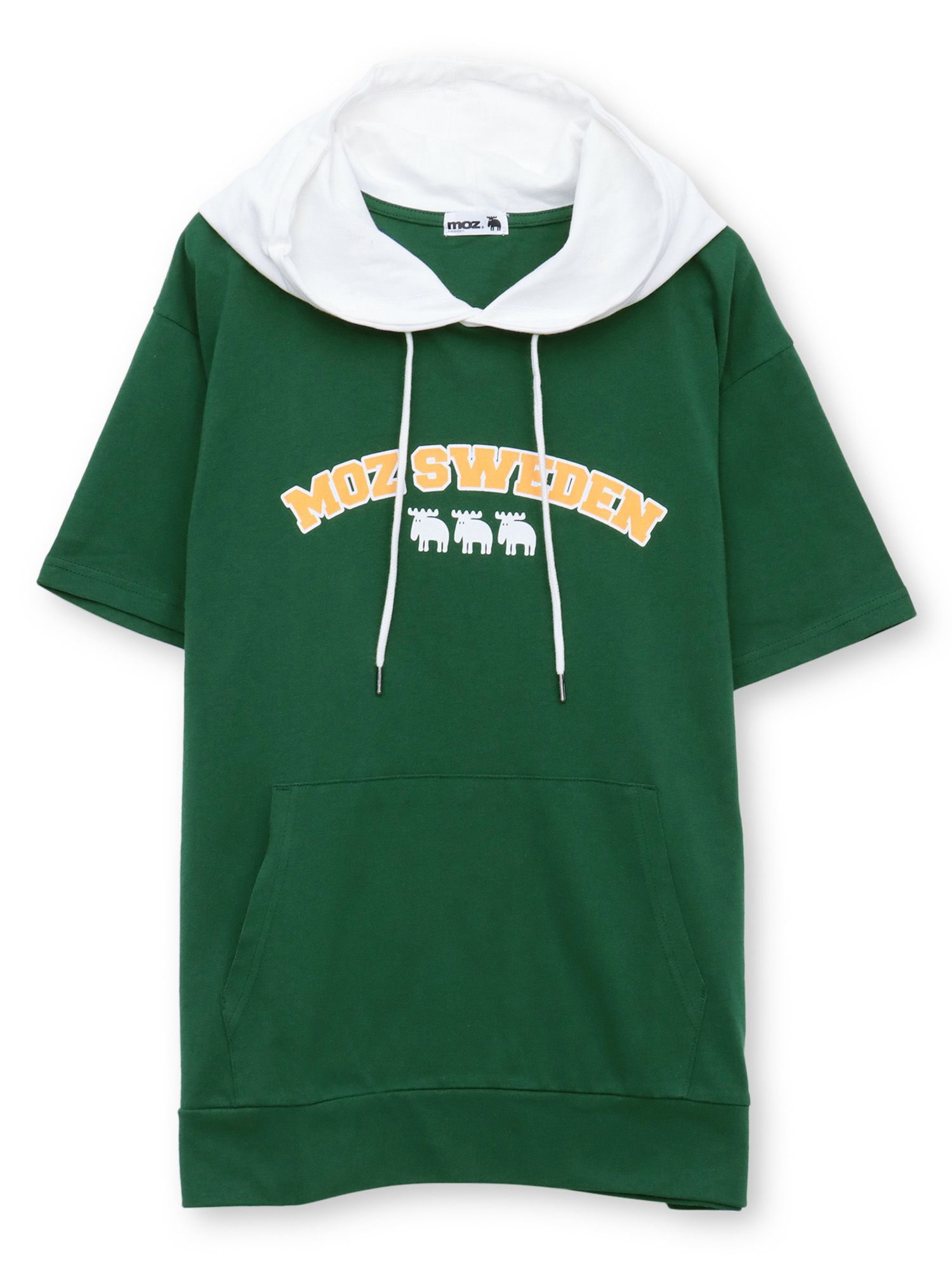 【moz】エルクロゴプリント 半袖Tパーカー〔別注〕