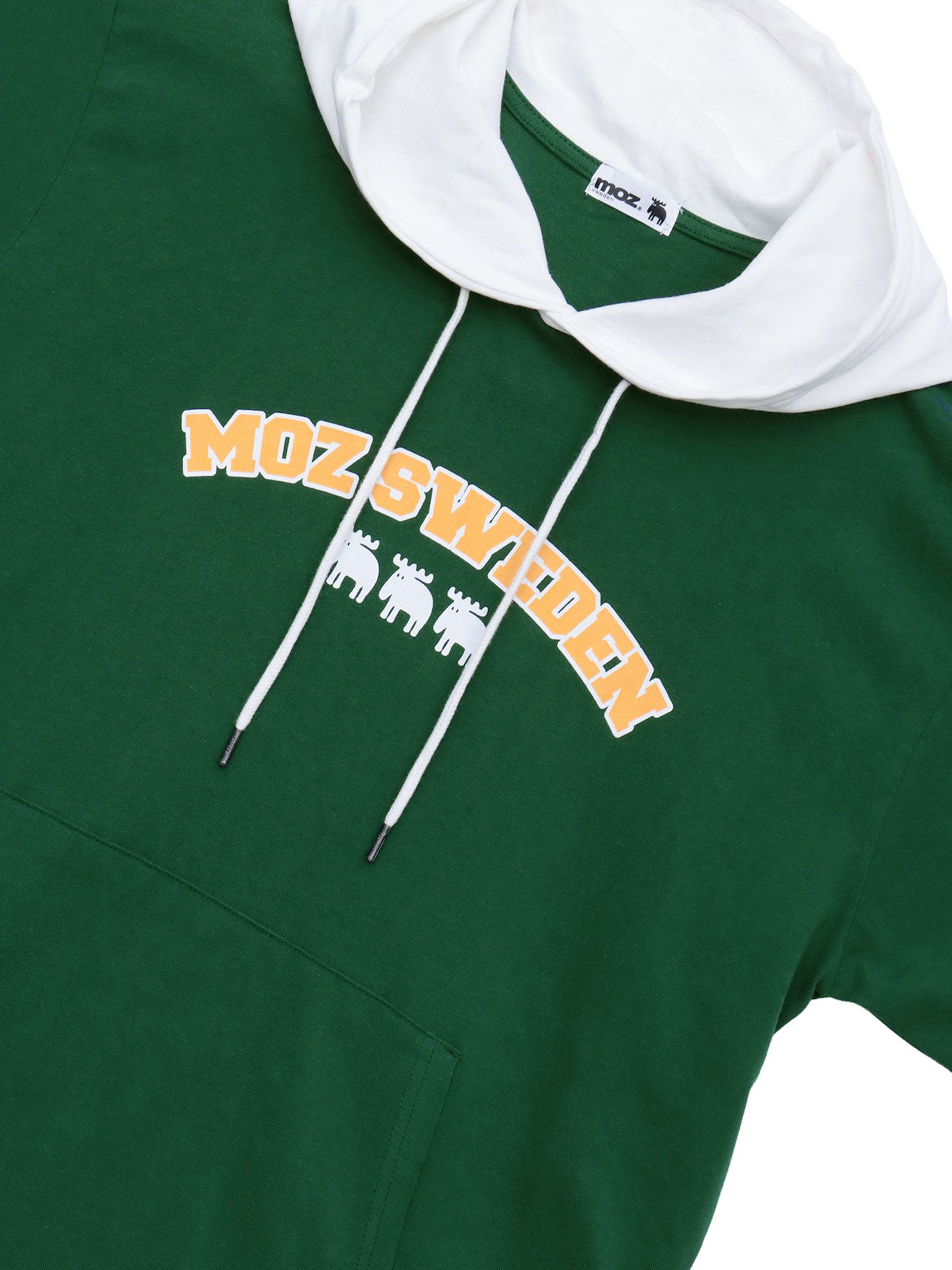 【moz】エルクロゴプリント 半袖Tパーカー〔別注〕