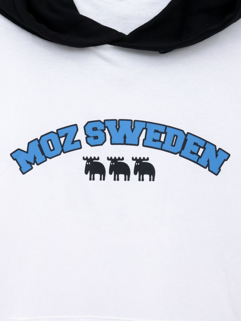 【moz】エルクロゴプリント 半袖Tパーカー〔別注〕