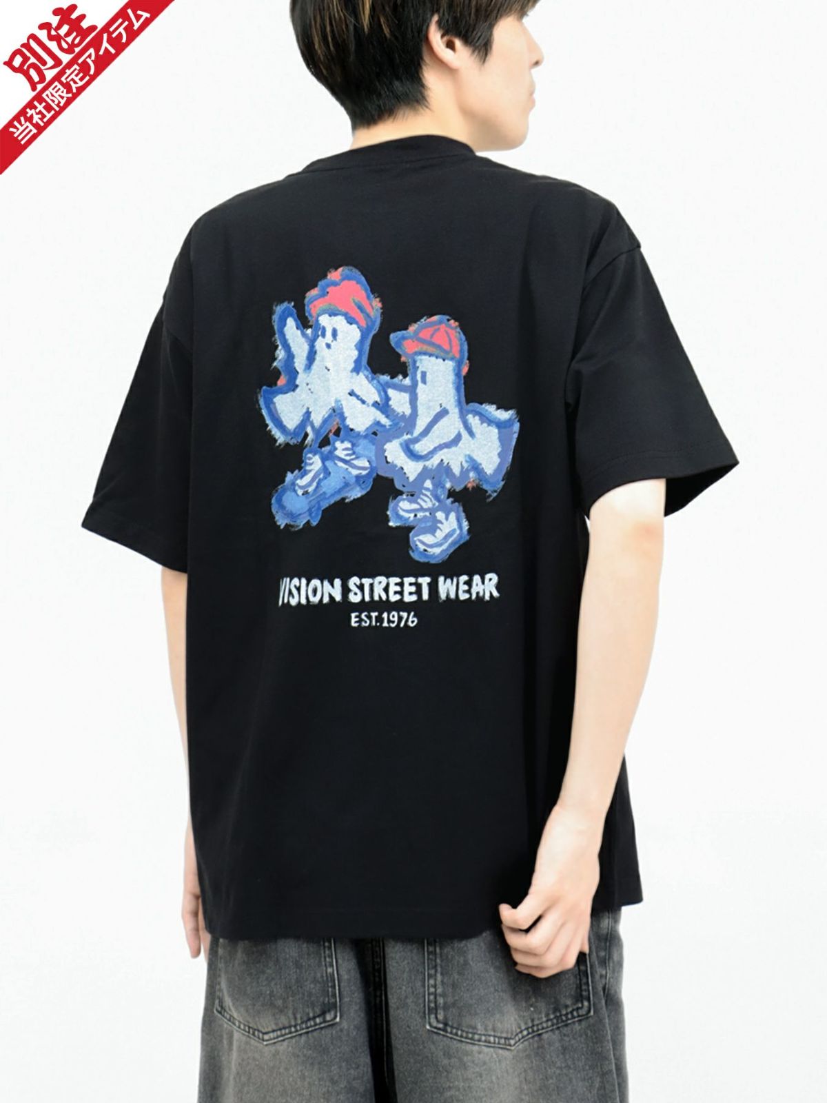 【VISION STREET WEAR】“Ghost Skate2”プリントTシャツ〔別注〕