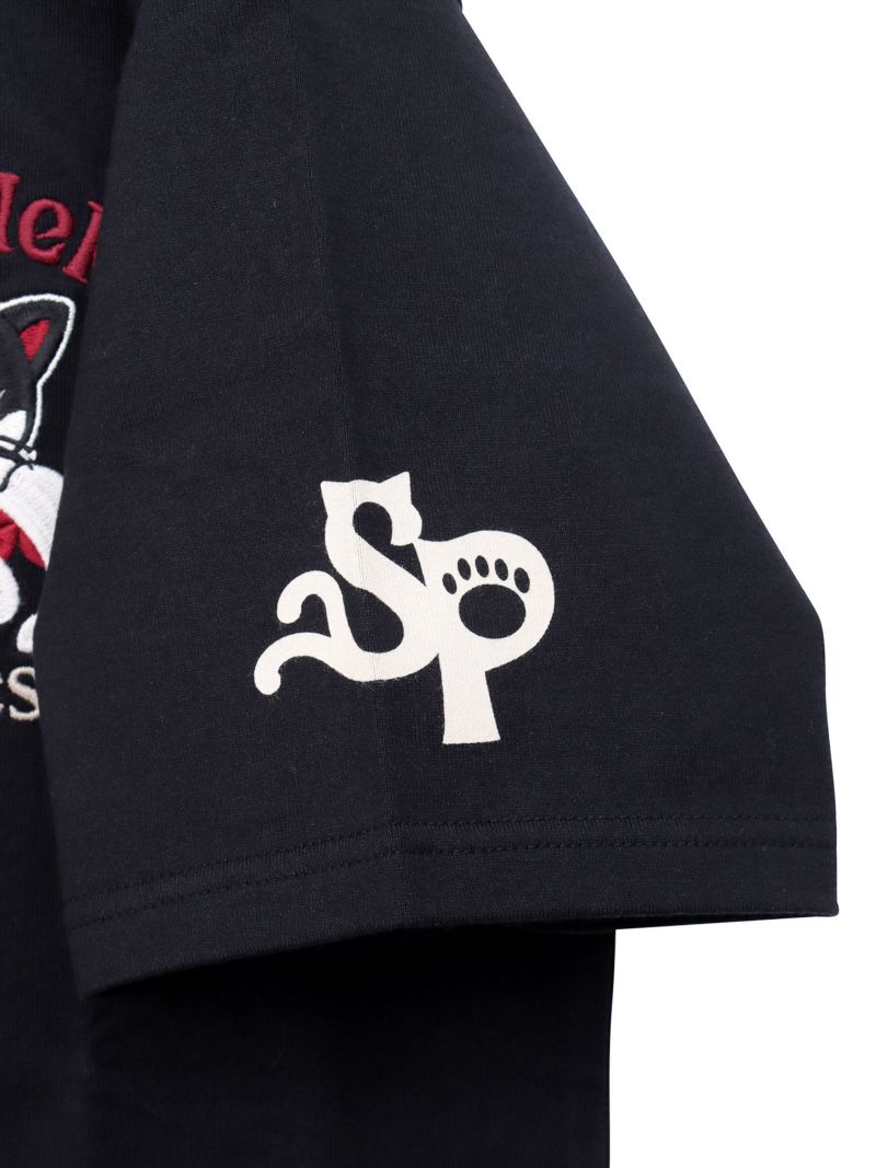  【SUMINEKO×PANDIESTA JAPAN】“墨パンダとハチワレ猫”刺繍入りTシャツ