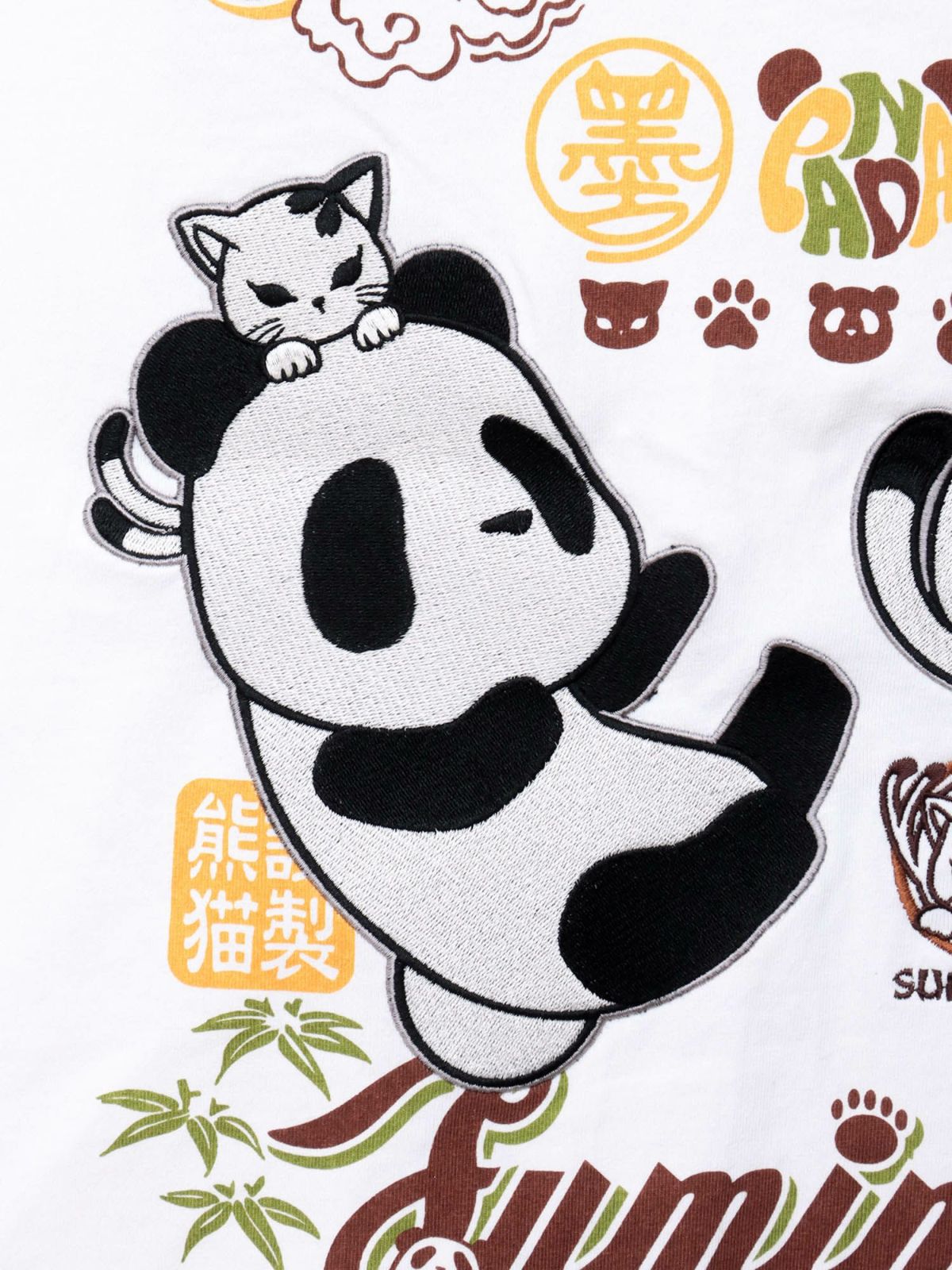  【PANDIESTA JAPAN×SUMINEKO】“仲良し”配色切替BIGシルエット 半袖プルパーカー