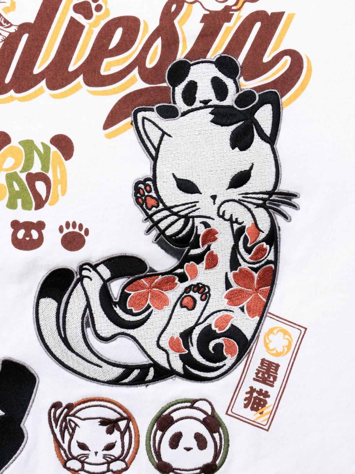  【PANDIESTA JAPAN×SUMINEKO】“仲良し”配色切替BIGシルエット 半袖プルパーカー