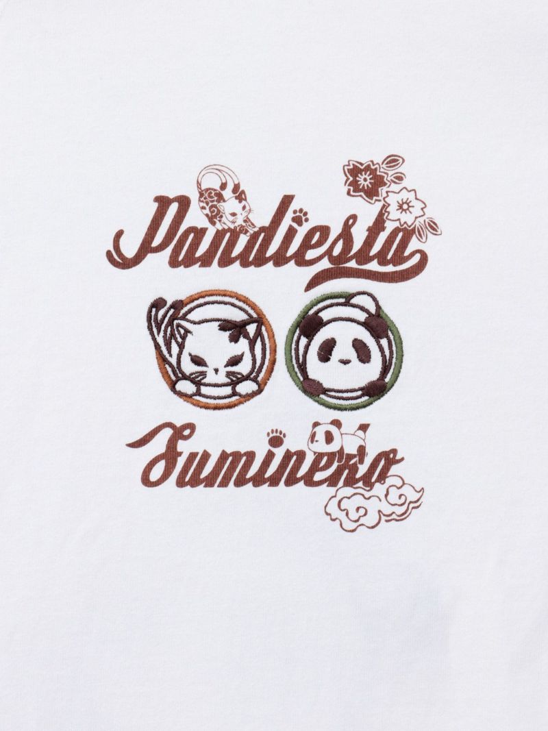  【PANDIESTA JAPAN×SUMINEKO】“仲良し”配色切替BIGシルエット 半袖プルパーカー