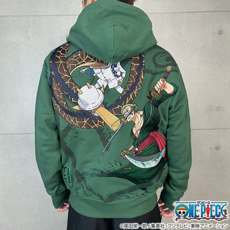 【絡繰魂・粋×ONE PIECE】ゾロvsカク 決戦ZIP UPパーカー