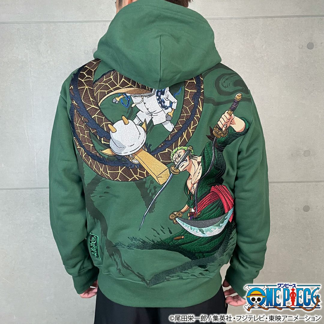 【絡繰魂・粋×ONE PIECE】ゾロvsカク 決戦ZIP UPパーカー