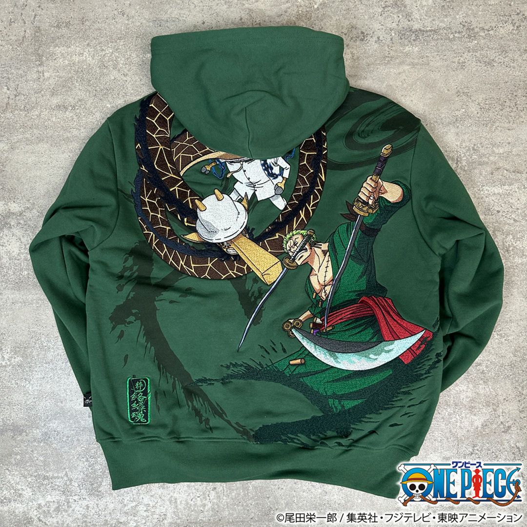 【絡繰魂・粋×ONE PIECE】ゾロvsカク 決戦ZIP UPパーカー