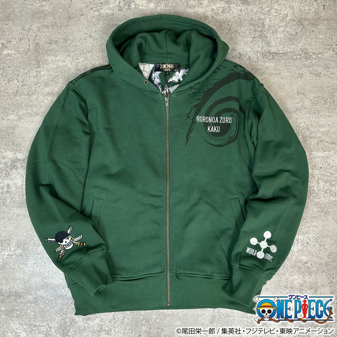 【絡繰魂・粋×ONE PIECE】ゾロvsカク 決戦ZIP UPパーカー