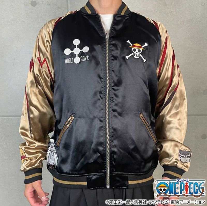 【絡繰魂・粋×ONE PIECE】ルフィvsルッチ 決戦リバーシブルスカジャン