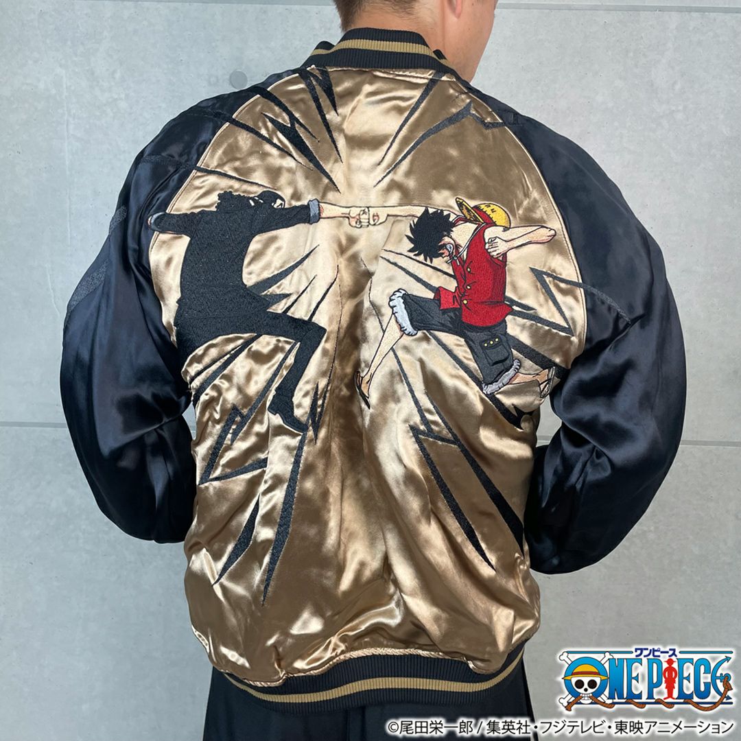 【絡繰魂・粋×ONE PIECE】ルフィvsルッチ 決戦リバーシブルスカジャン