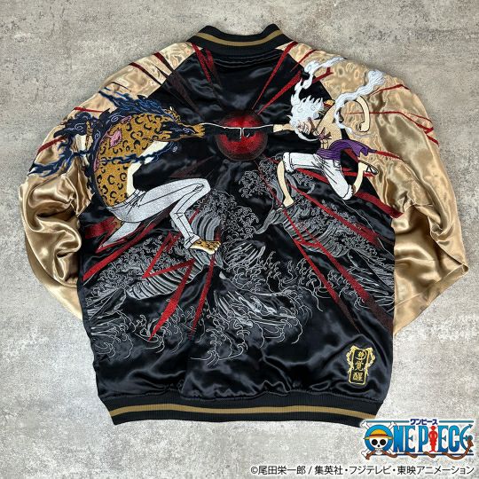 【絡繰魂・粋×ONE PIECE】ルフィvsルッチ 決戦リバーシブルスカジャン