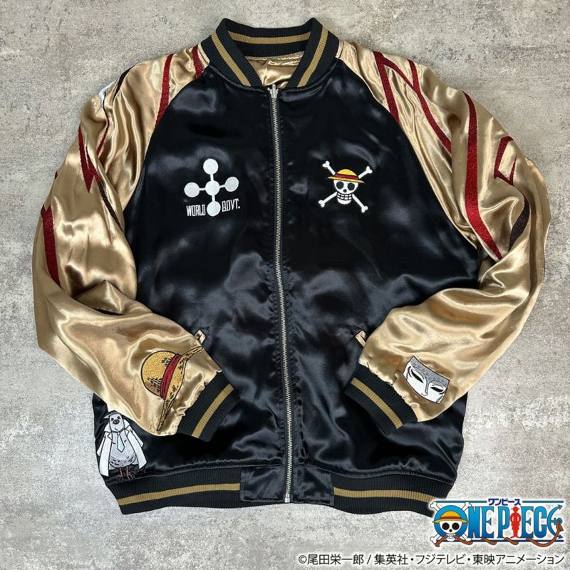 【絡繰魂・粋×ONE PIECE】ルフィvsルッチ 決戦リバーシブルスカジャン