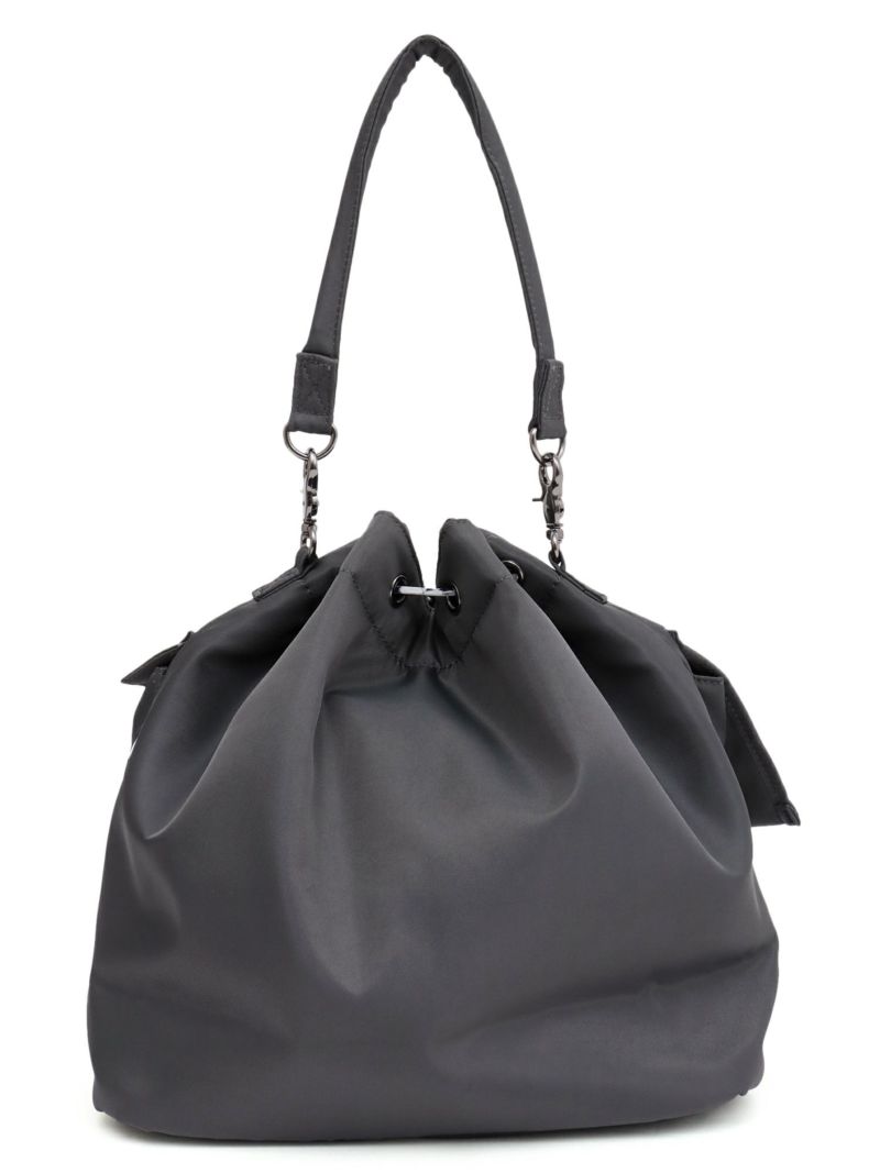 【雅結】桜刺繍 和生地遣い2WAY巾着ショルダーバッグ