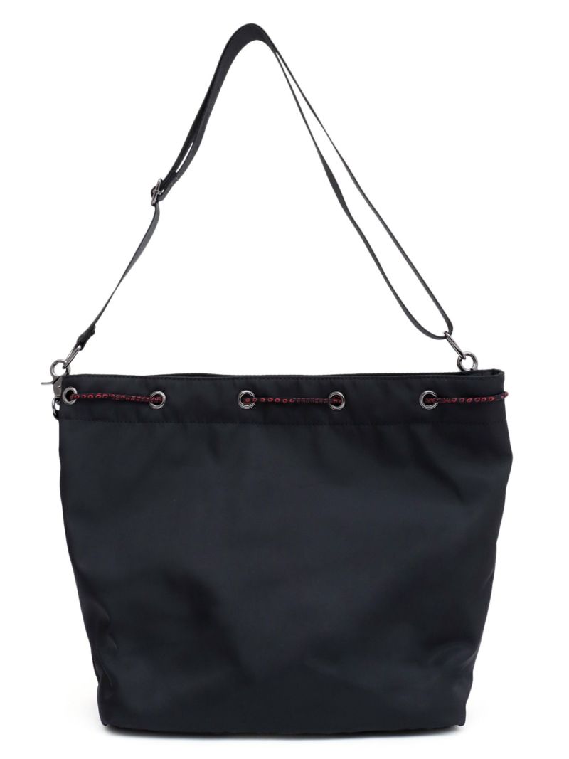 【雅結】桜刺繍 和生地遣い2WAY巾着ショルダーバッグ