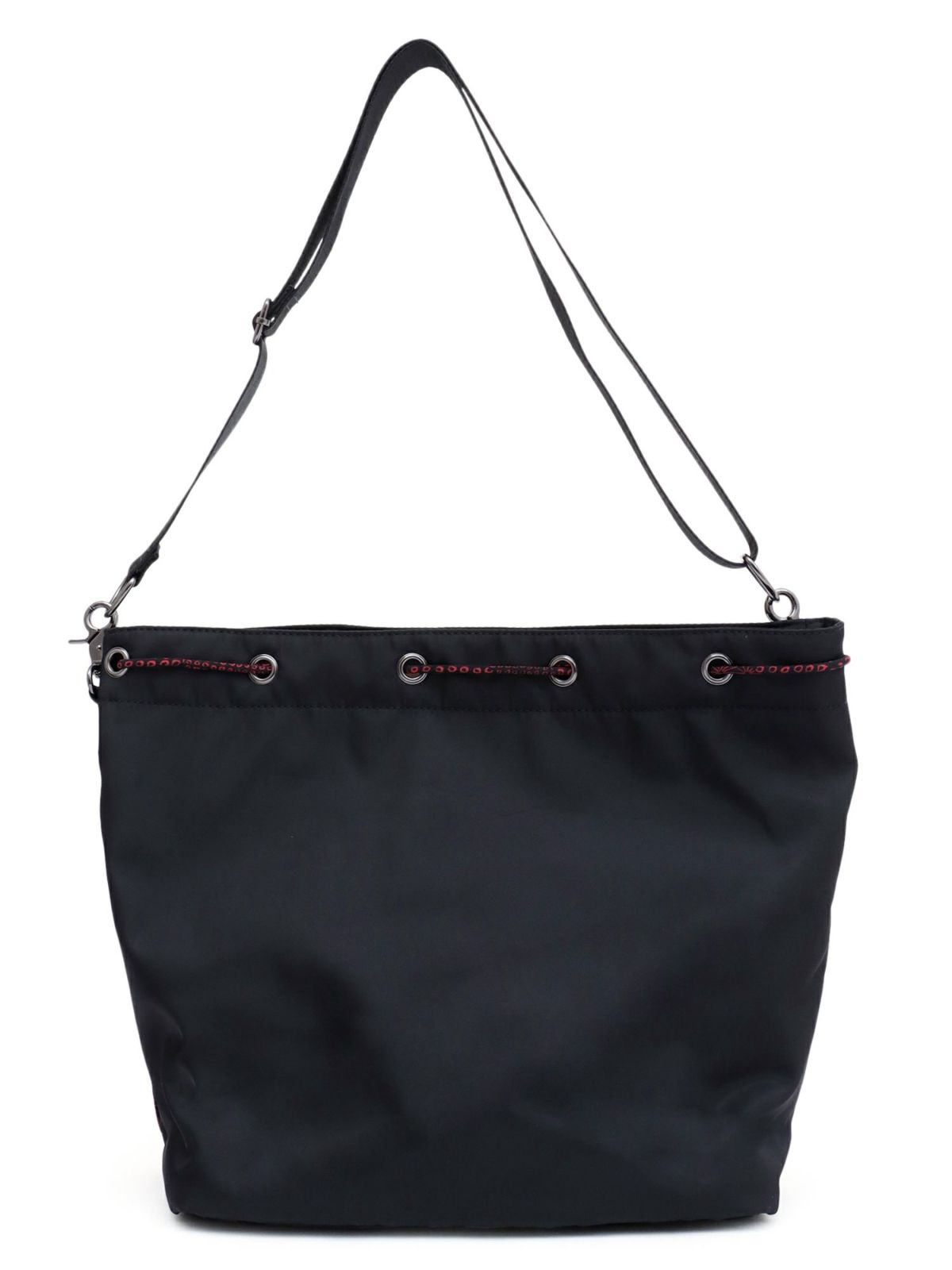 【雅結】桜刺繍 和生地遣い2WAY巾着ショルダーバッグ