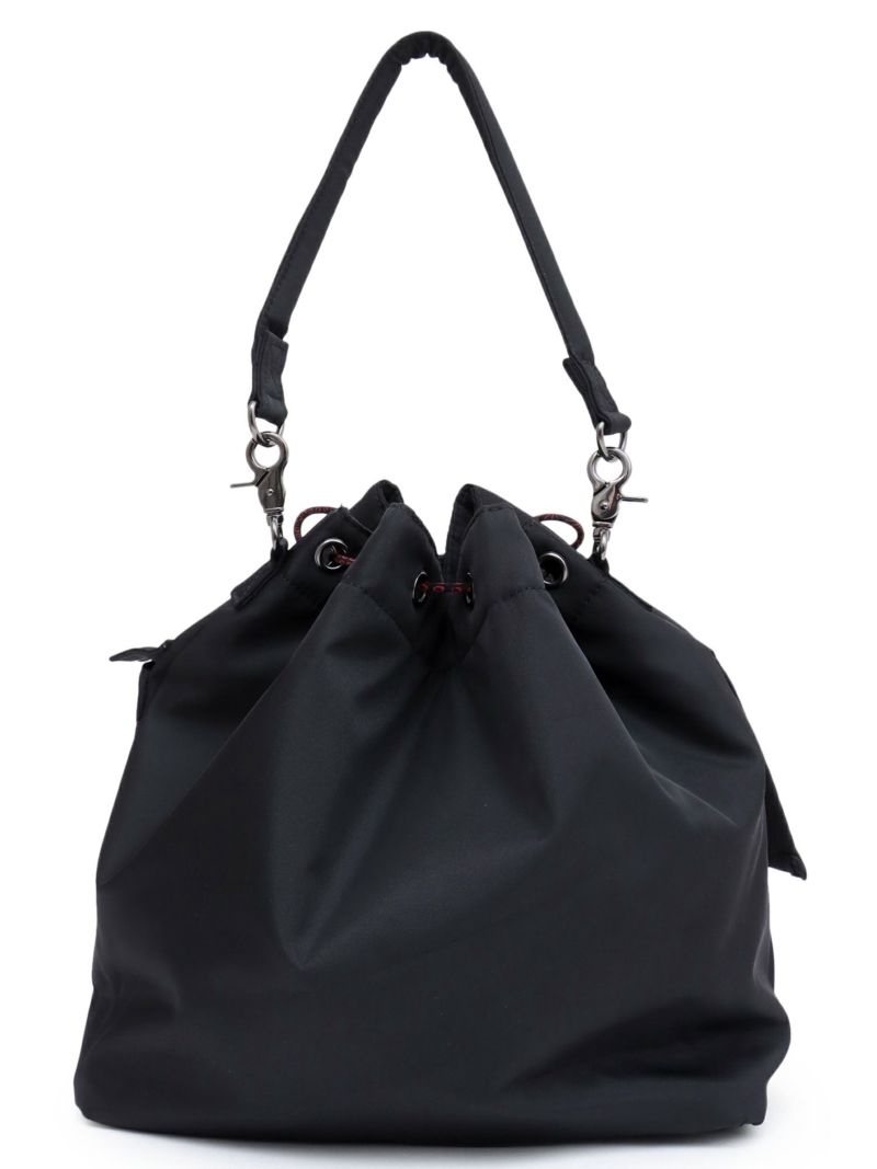 【雅結】桜刺繍 和生地遣い2WAY巾着ショルダーバッグ