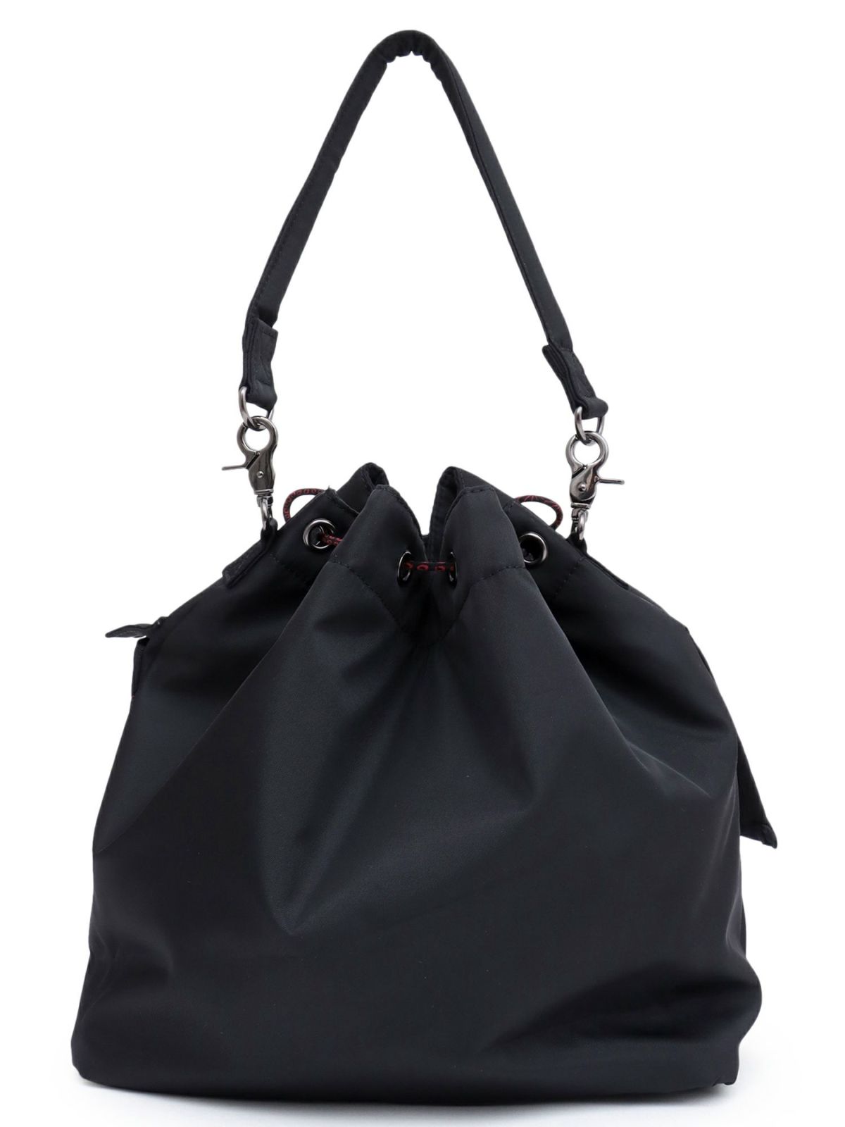 【雅結】桜刺繍 和生地遣い2WAY巾着ショルダーバッグ