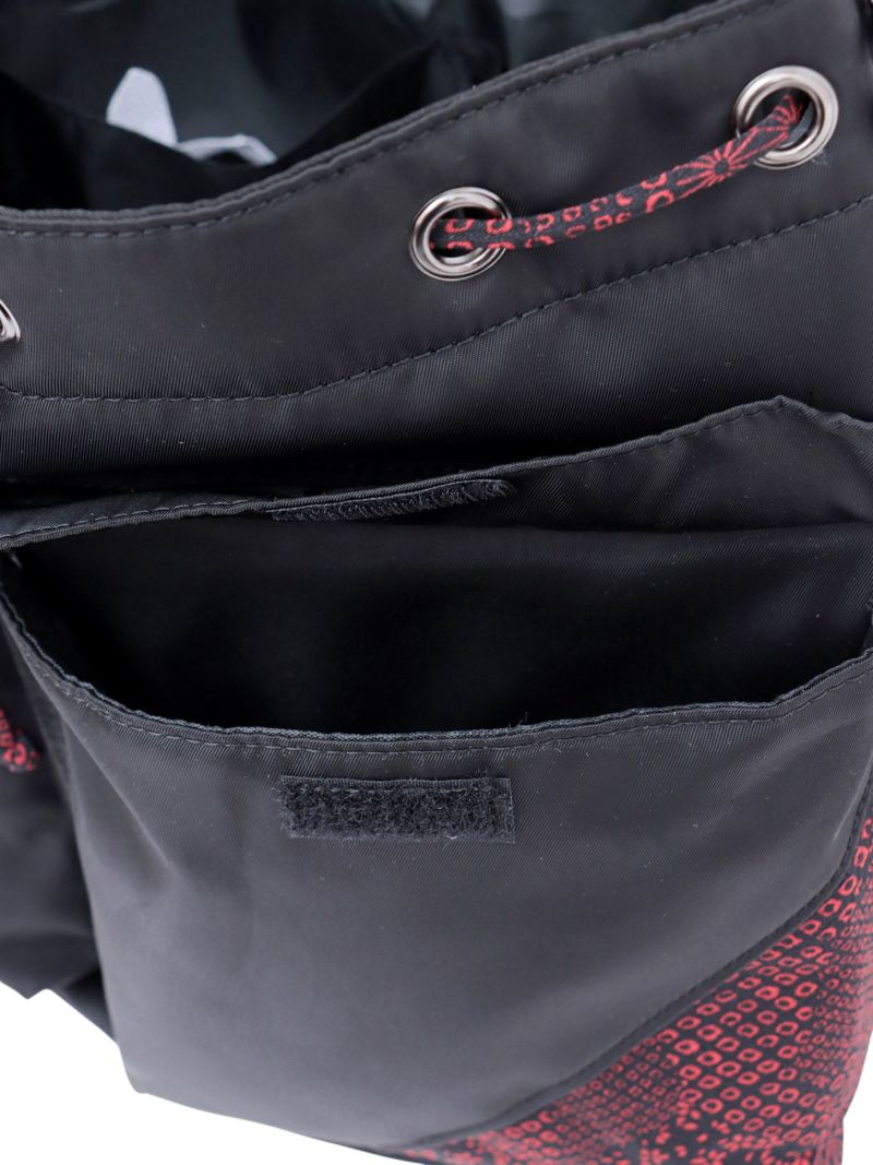 【雅結】桜刺繍 和生地遣い2WAY巾着ショルダーバッグ