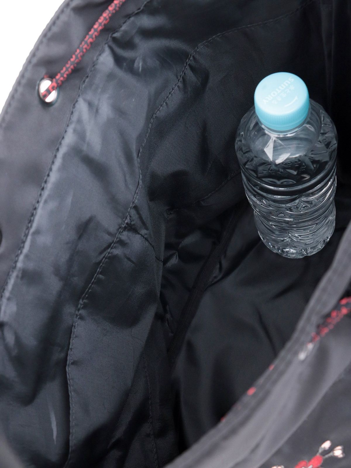 【雅結】桜刺繍 和生地遣い2WAY巾着ショルダーバッグ