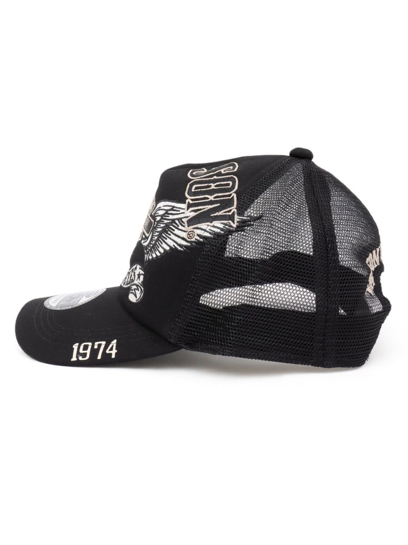 【VANSON】エンブレムウイング ツイルメッシュキャップ