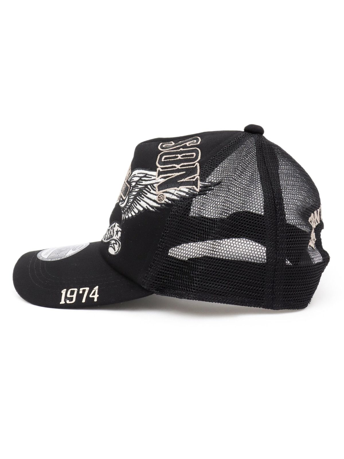 【VANSON】エンブレムウイング ツイルメッシュキャップ