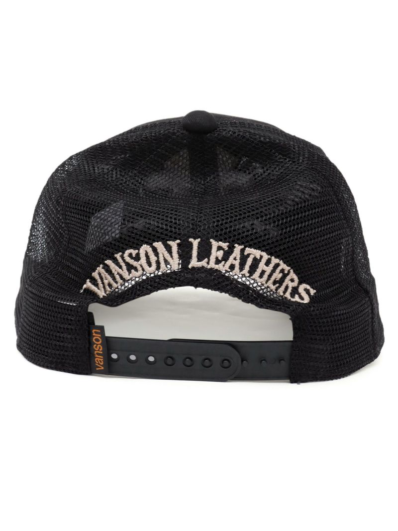 【VANSON】エンブレムウイング ツイルメッシュキャップ
