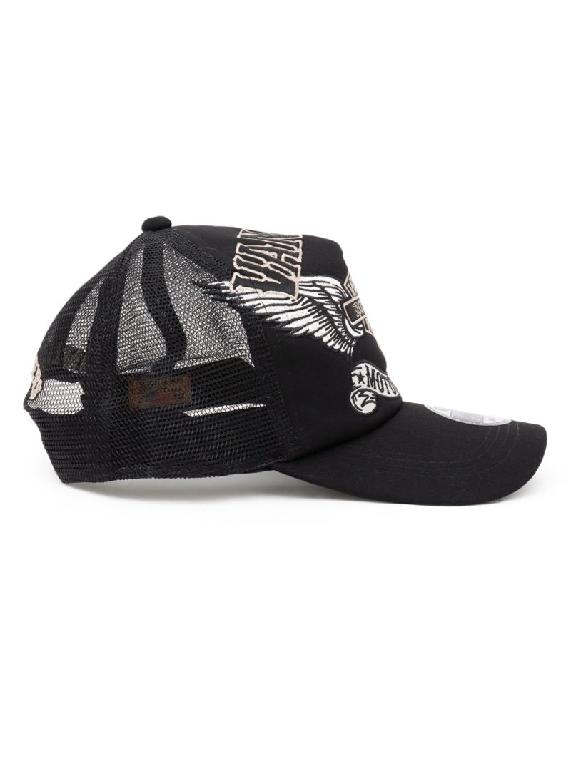 【VANSON】エンブレムウイング ツイルメッシュキャップ