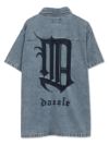  【DAZZLE】総刺繍 半袖デニムシャツ