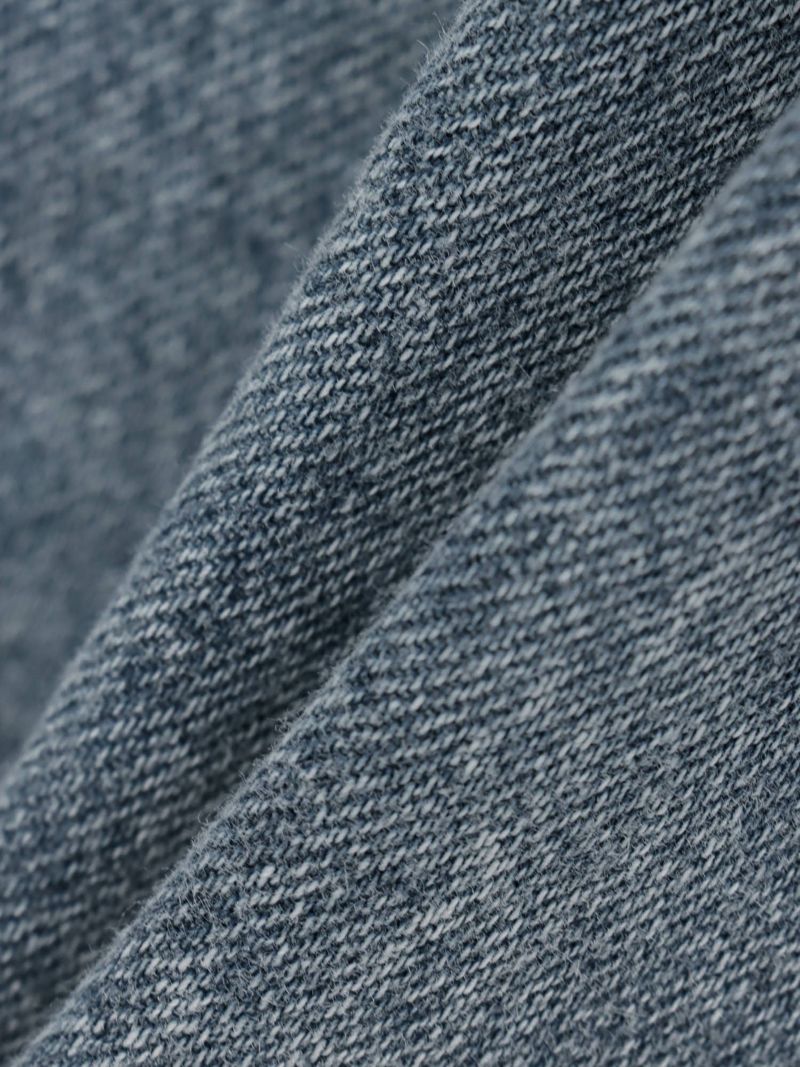  【DAZZLE】総刺繍 半袖デニムシャツ