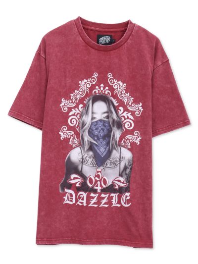 【DAZZLE】<br>“GIRL”プリントTシャツ